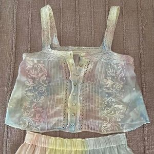 LoveShackFancy Set💕XS Tank S Skirt